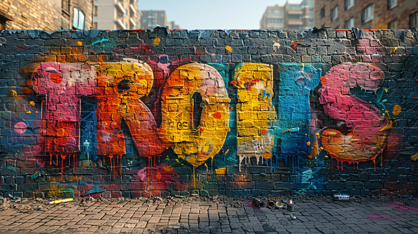 AI-generated typography example